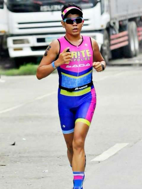 Ironman 70.3 finisher Edsel Eway