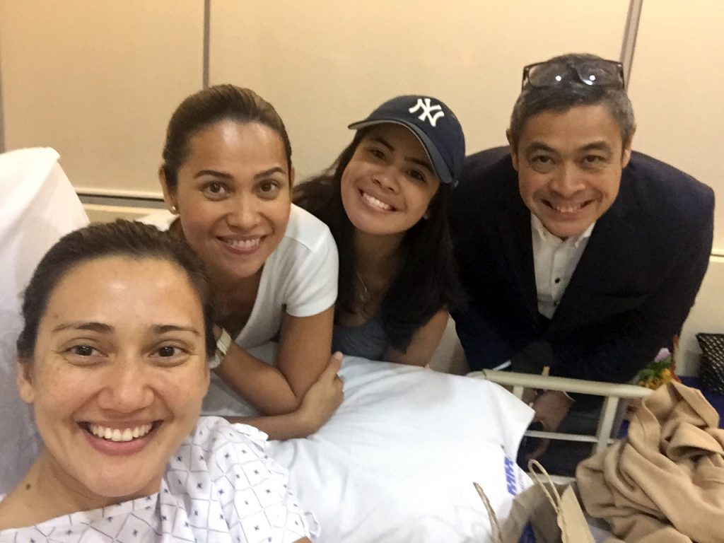 A visit from the equally sporty and athletic Pangilinan family