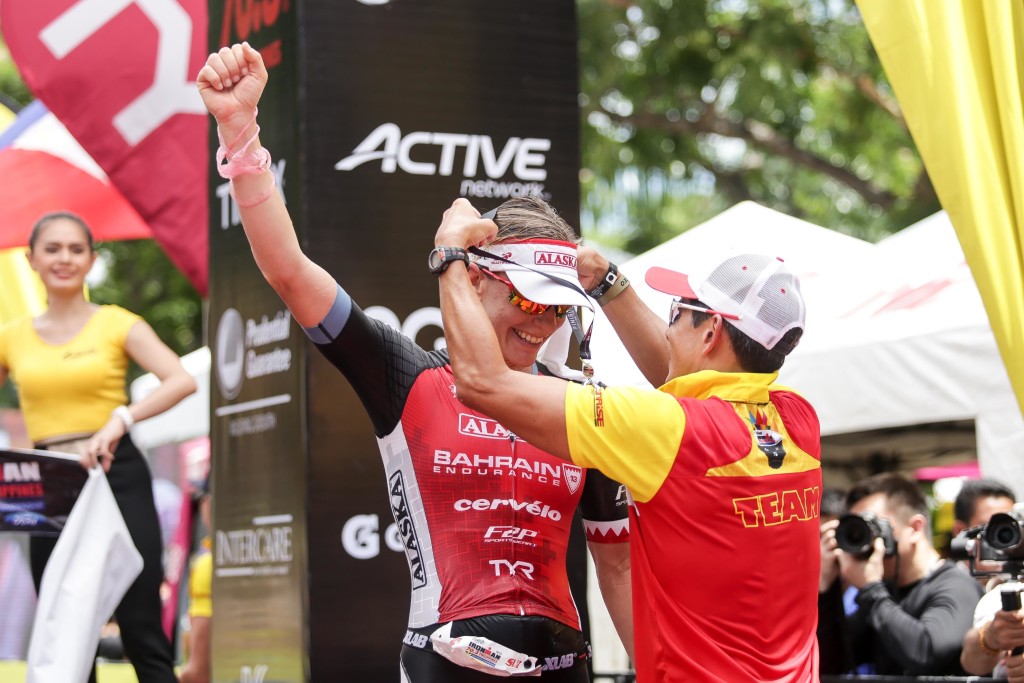 Ironman 70.3 Asia Pacific Championship: It looked like Caroline Steffen's defense was in jeopardy after second-placer Radka Vodickova ruled much of the race