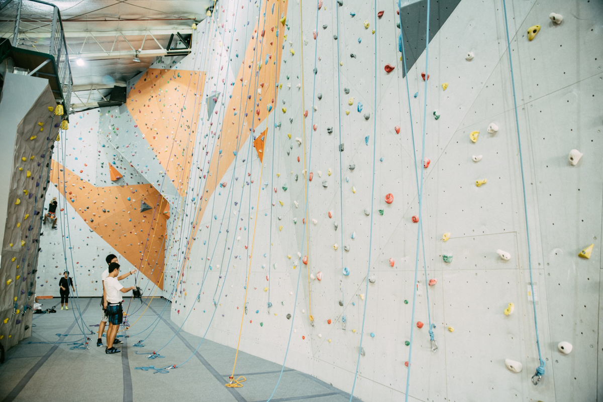 Climb Central Manila's Migs Del Rosario says that though many beginners don't climb all the way up at first, there's a lot of hilarious screams of victory involved when they finally do finish