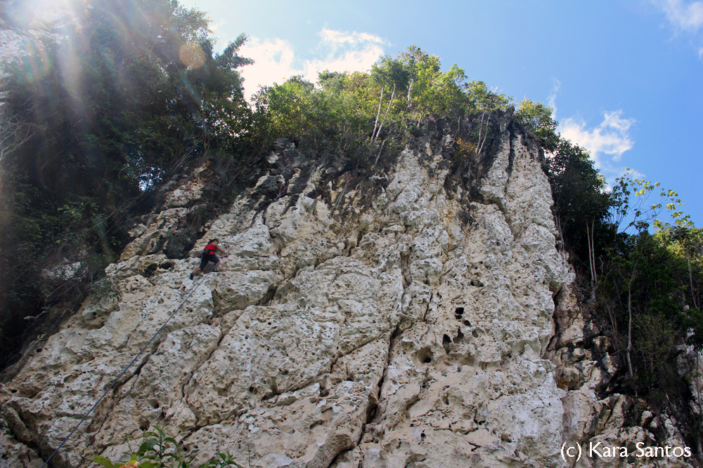 Rock climbing in Poog, Cebu