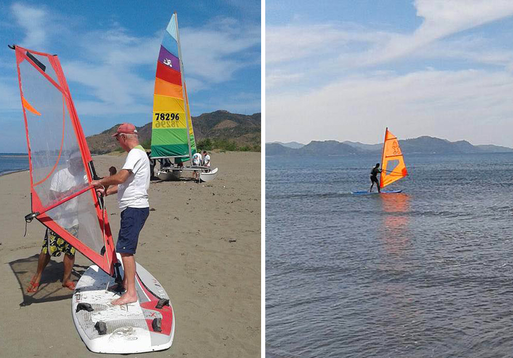 You can choose from a plethora of water activities but we recommend windsurfing