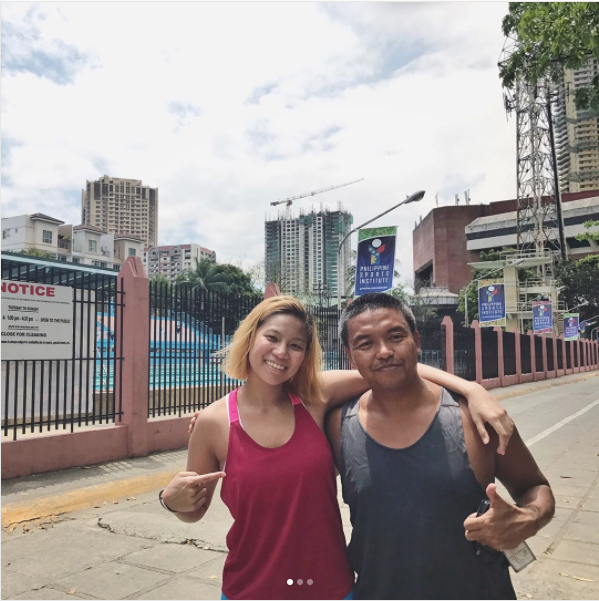 First time to swim in Ultra and I ended up sharing a lane with this guy, Manny. It was also my first time swimming in a tri suit so after a few laps when we met again at the starting point, he asked me if I was a triathlete. I told him no, and pointed to the poster of Atleta Ako