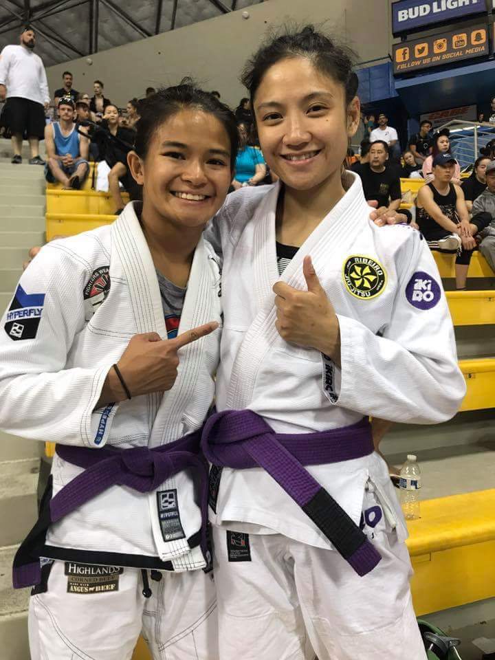 Jolly Co, right, with co-medalist Meggie Ochoa