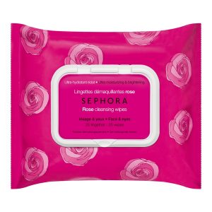 Sephora rose cleansing wipes