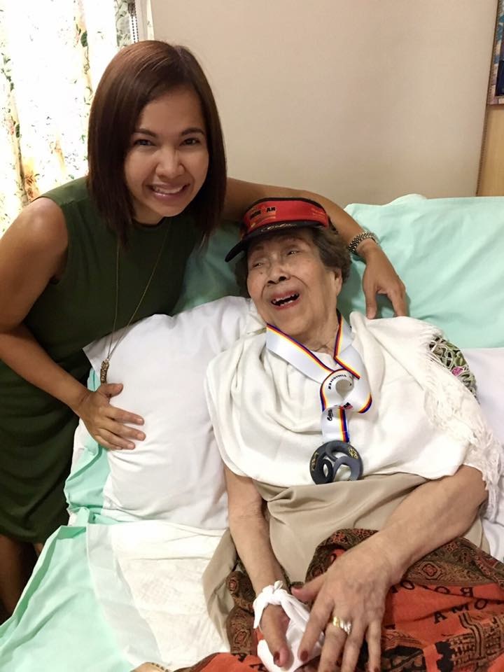 Joy's inspiration: Her 93-year-old grandmother Nanay Goreng Villareal