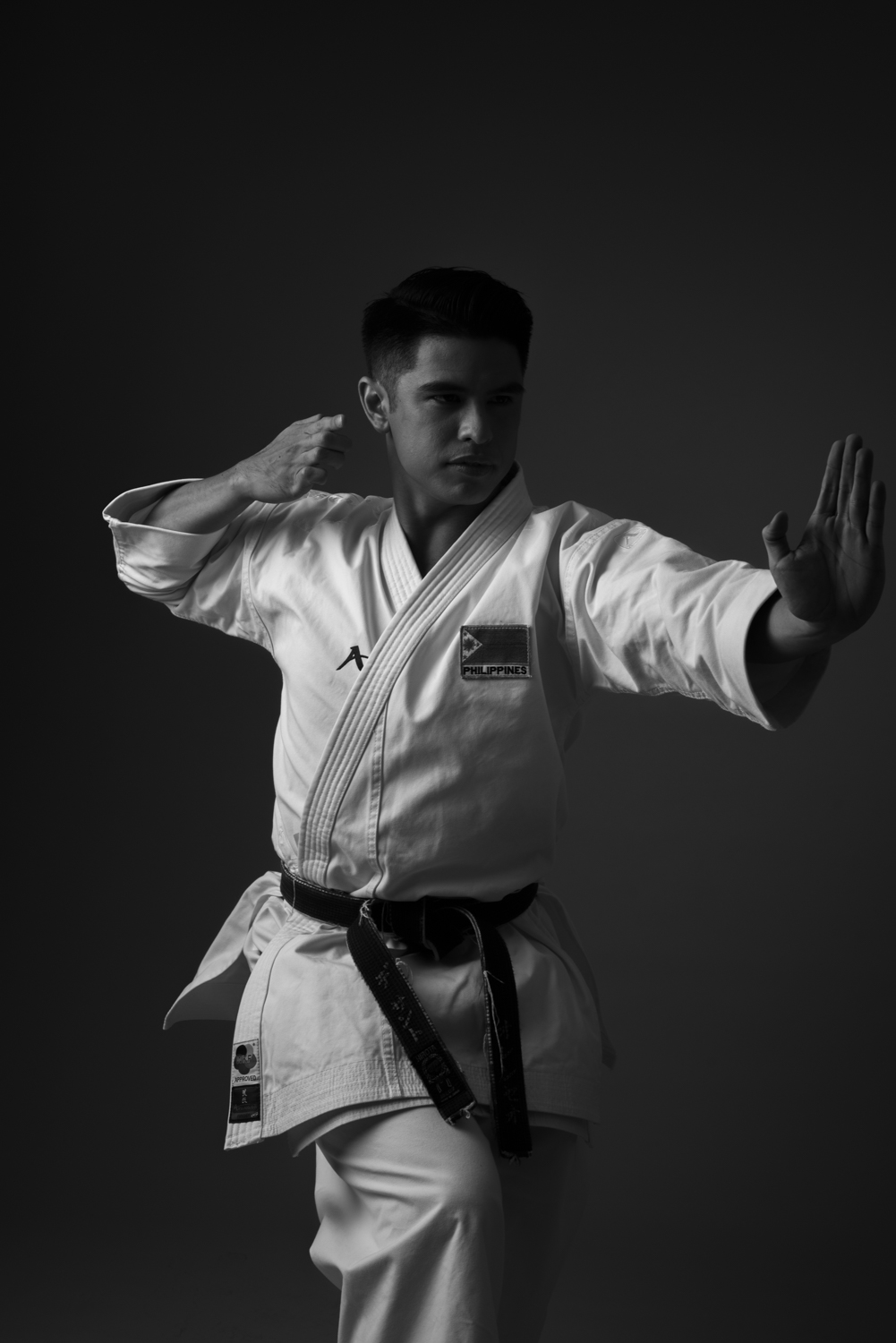 Karate can teach humility, self-control, and respect, says James De Los Santos