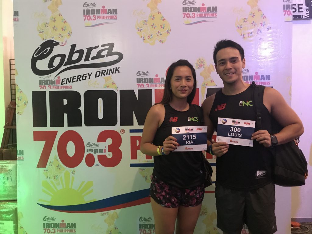 At the Ironman 70.3 Philippines expo in Cebu
