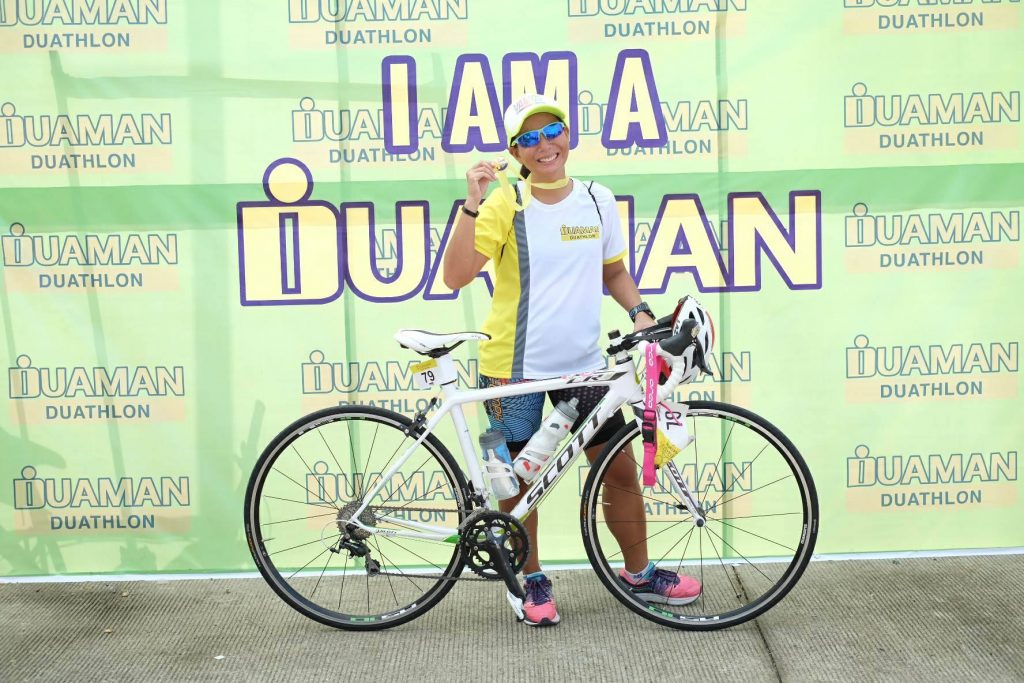 Doing triathlon together, says Anne, helps a lot in their marriage