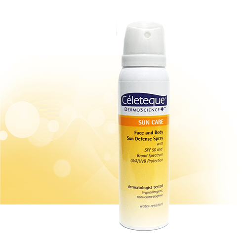 Beauty products for athletes: Celeteque Sun Care Sun Defense Spray