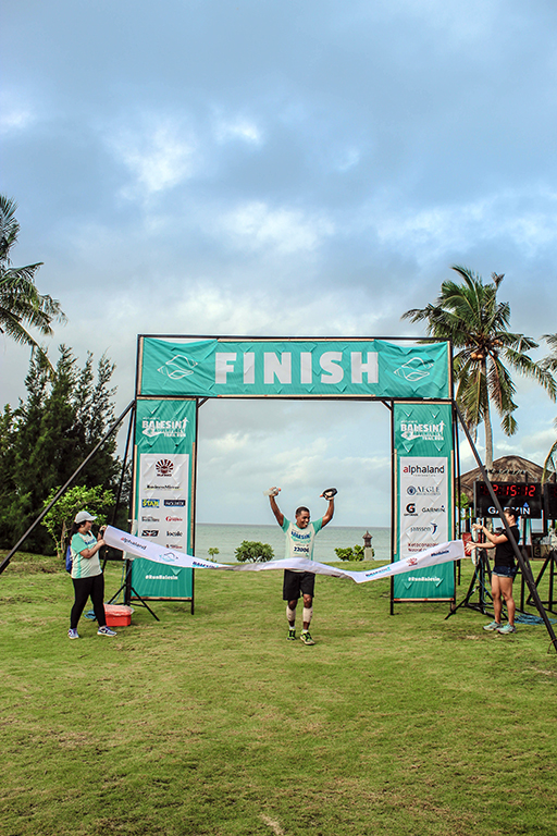 Balesin Adventure Trail Run half-marathon winner Panfilo Dela Cruz, Jr.