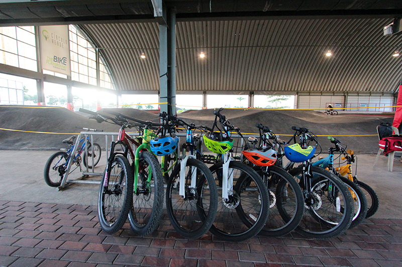 Bikes for rent are also available at The Bike Playground