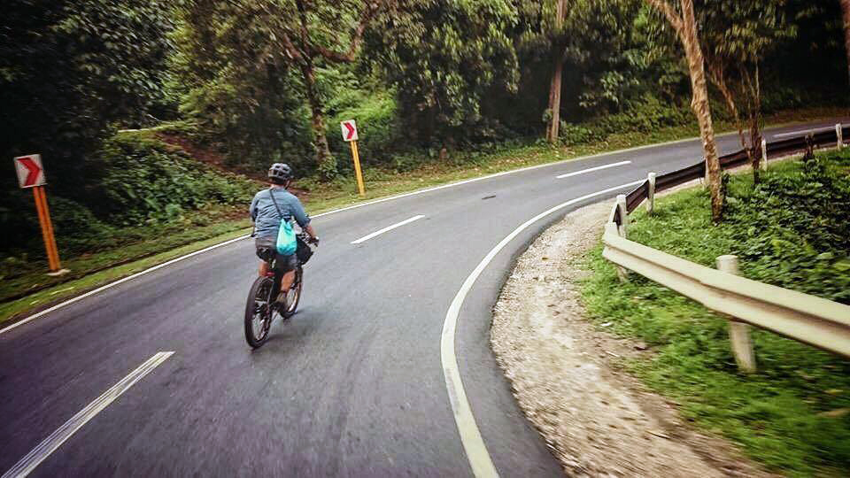 The road going to Pagsanjan where Tabing Ilog was filmed