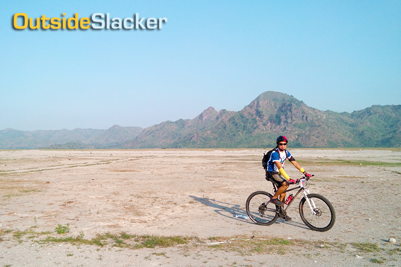 The challenges of Mt. Pinatubo for bikers are the scorching heat and desert-like landscape