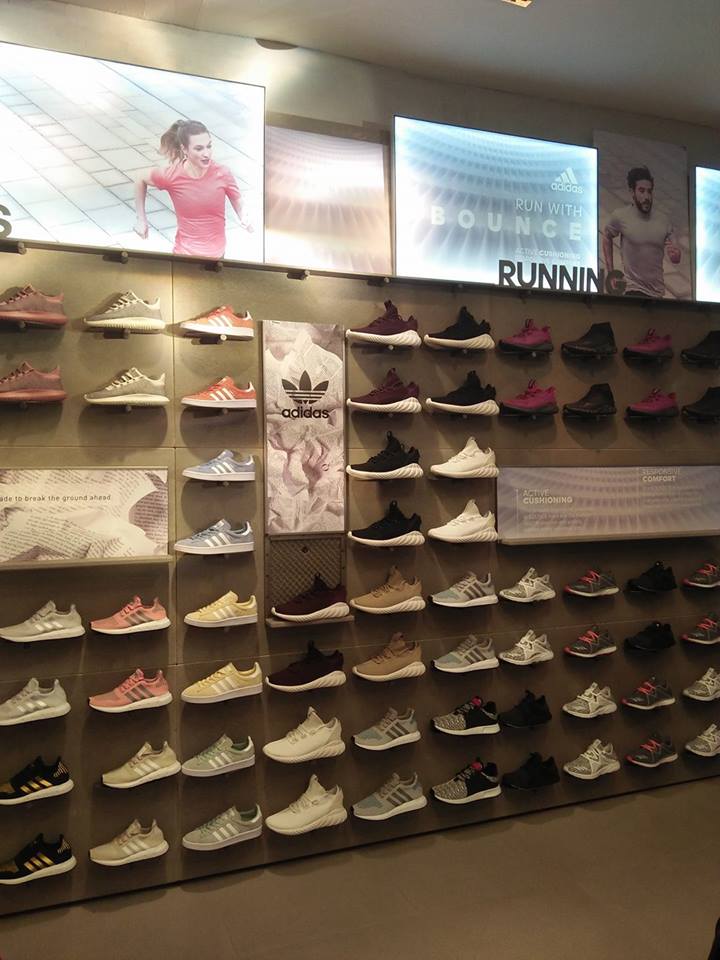 The goal of this Rustan's ActiveWear wall is for you find the right pair of running shoes