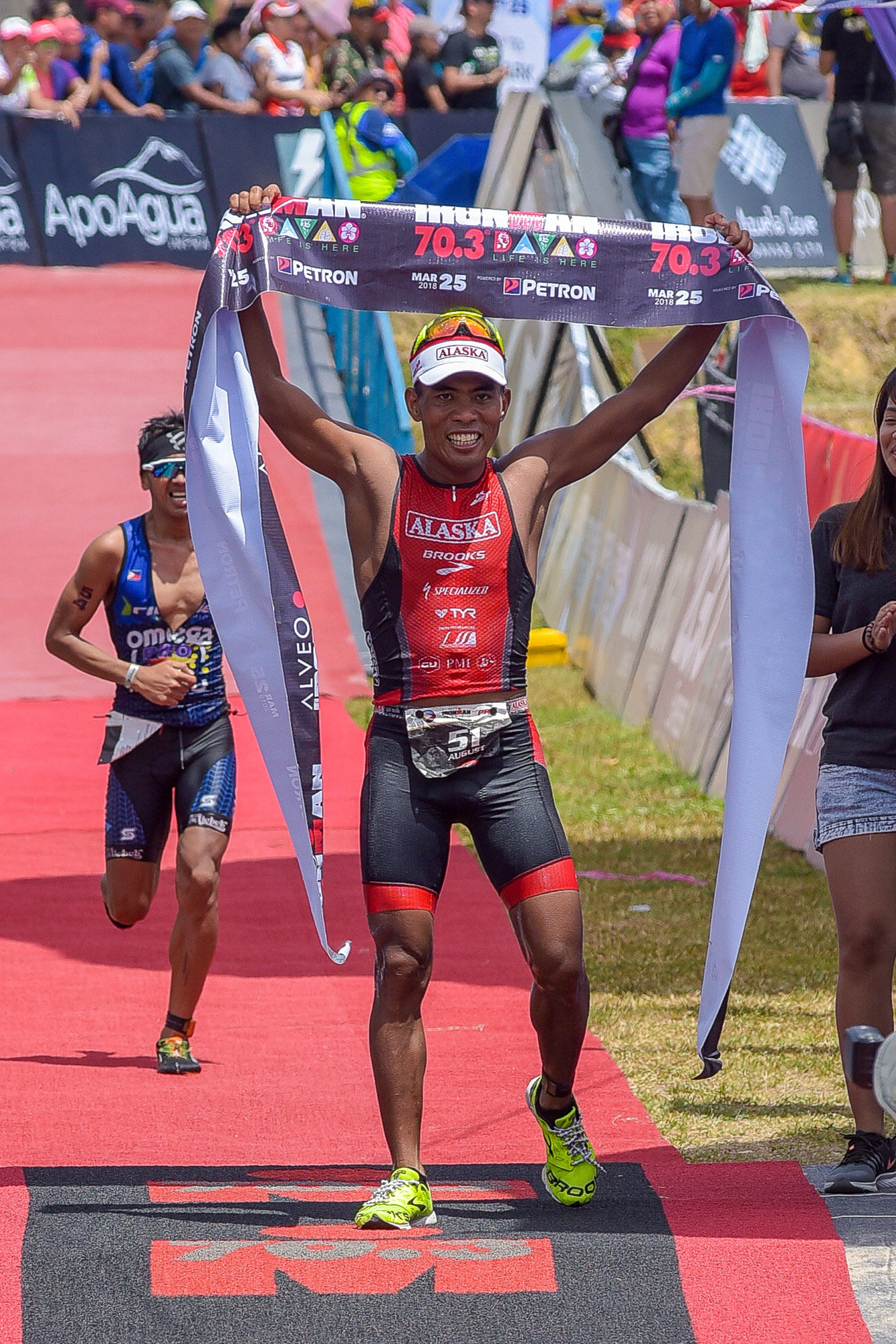 Alcala, Choo rule Ironman 70.3 Puerto Princesa overall age group male and  female titles