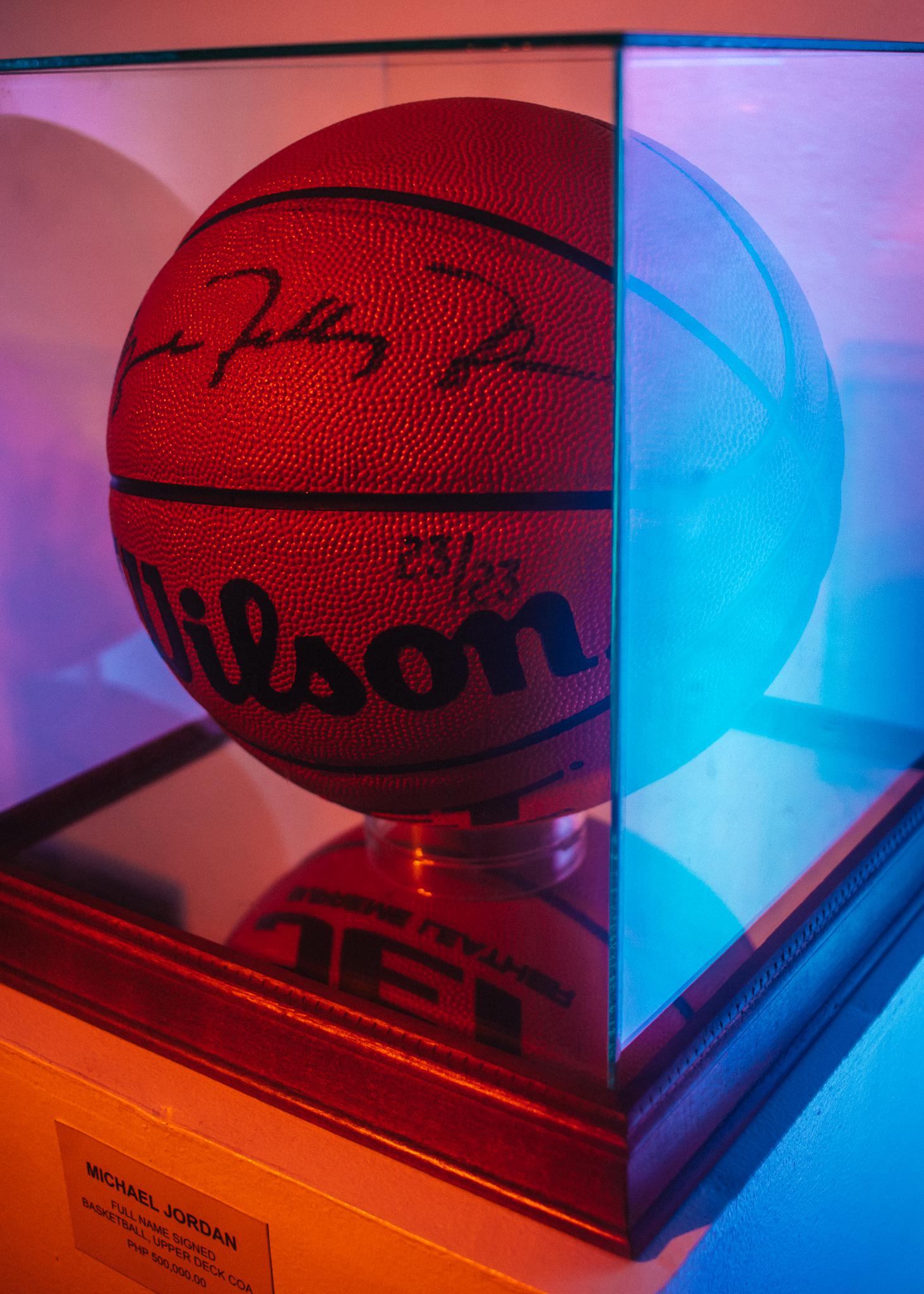 This Michael Jordan-signed basketball retails for P500,000