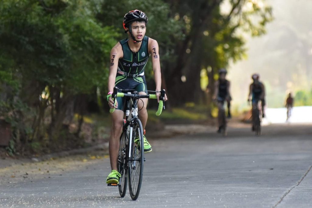 Rigo Kanapi started triathlon in 2012 after trying basketball and soccer. HE became the only triathlete at De La Salle Zobel