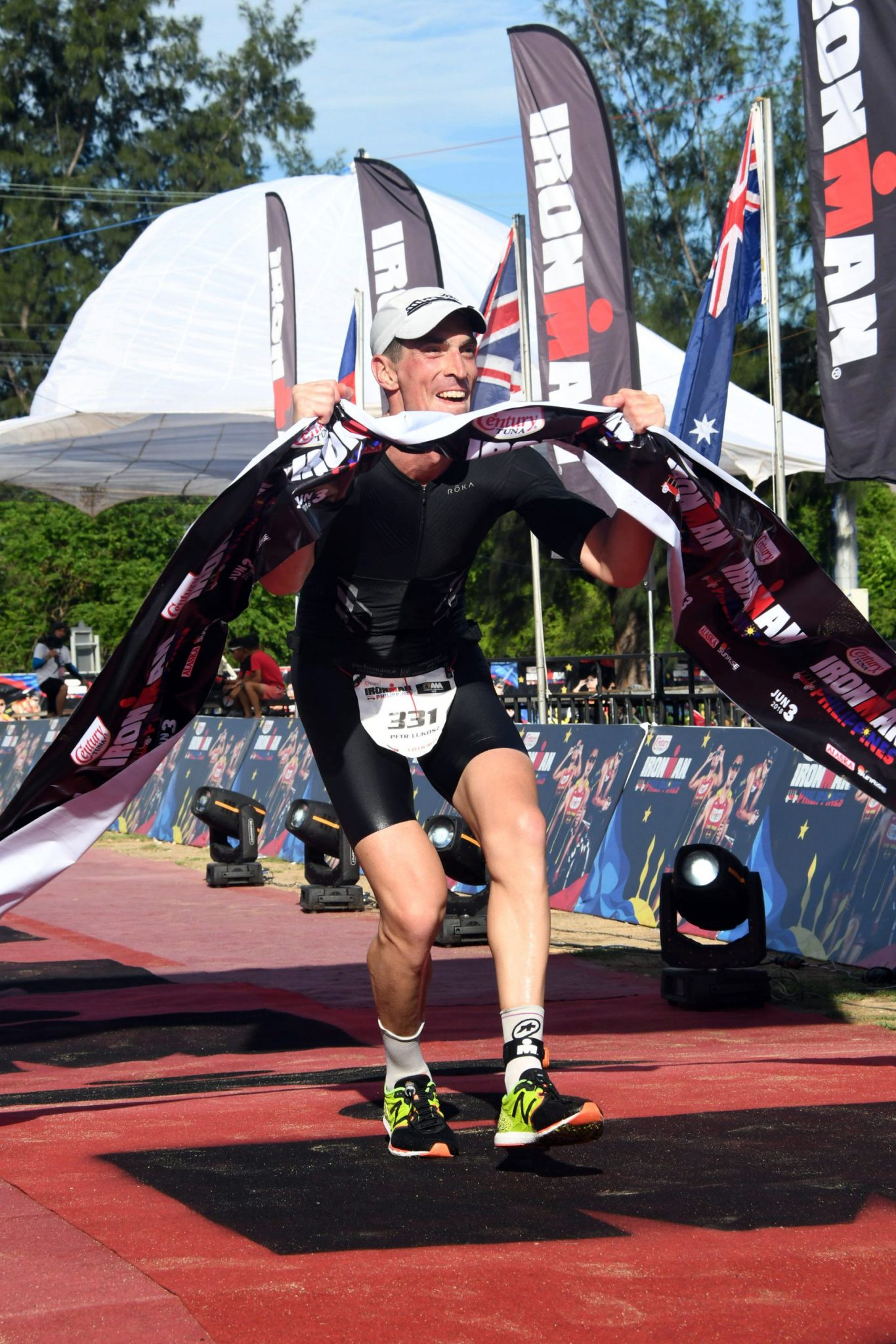 Finish line and tape are magic pain killers. This was simply the best Ironman Petr Lukosz ever did