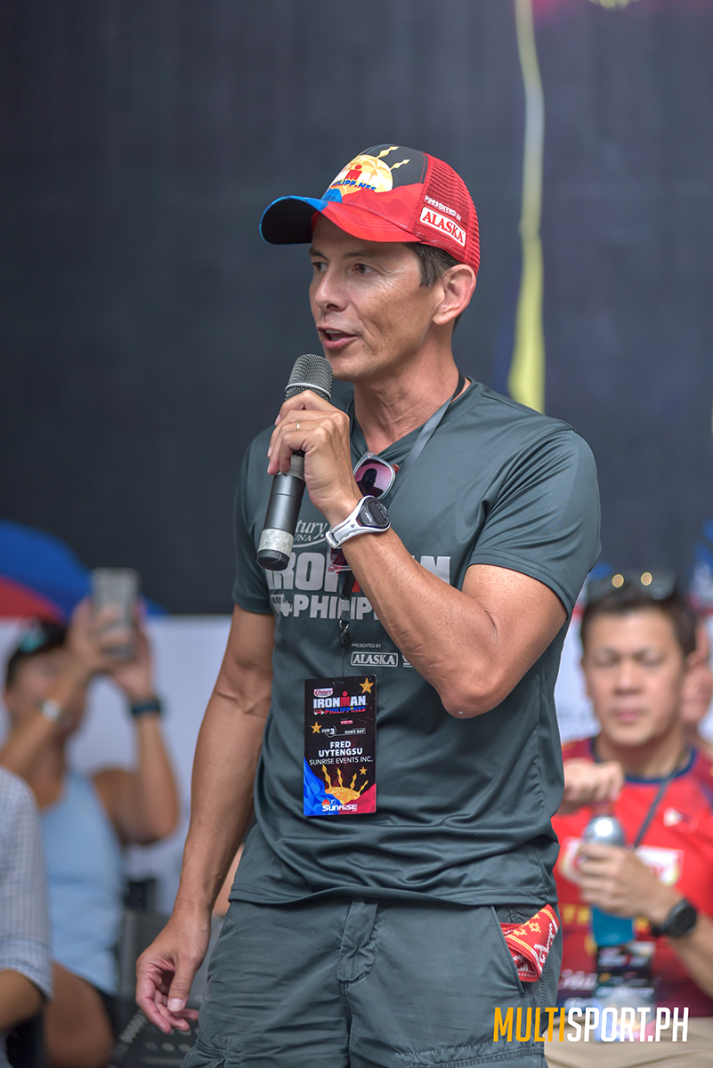 Wilfred Steven Uytengsu at the Meet the Pros conference at the 2018 Century Tuna Ironman Philippines