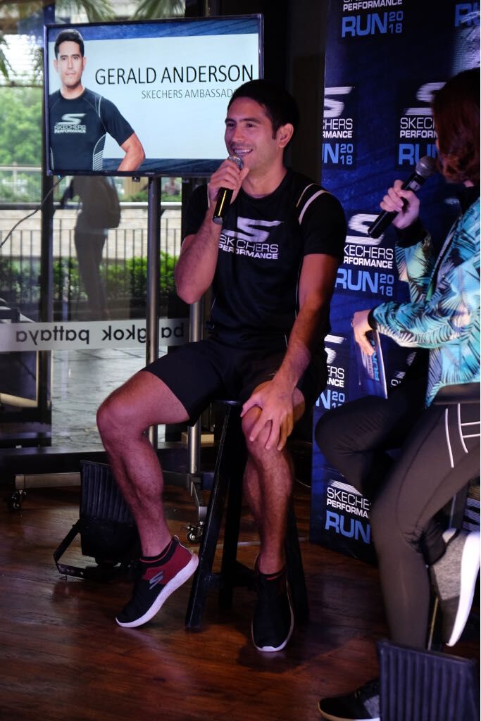 Gerald Anderson at the Skechers Performance Run press conference