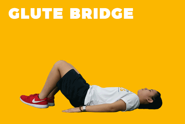 To maximize the effects of glute bridges to get fitter, hold for 30 seconds