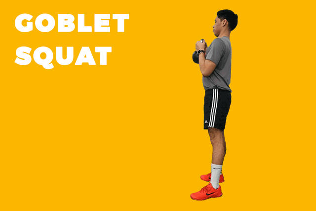 A goblet squat is an accessible way to get fitter, especially older indidividuals