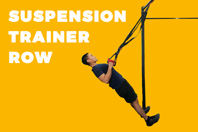 Challenge yourself to get fitter with a simple suspension trainer row