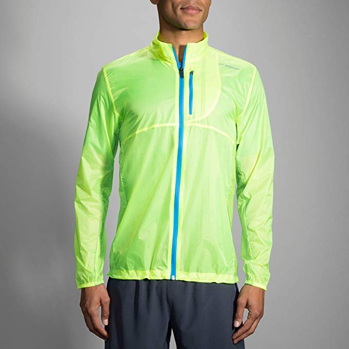 The Brooks LSD jacket is lightweight enough that it can be packed into its own pocket