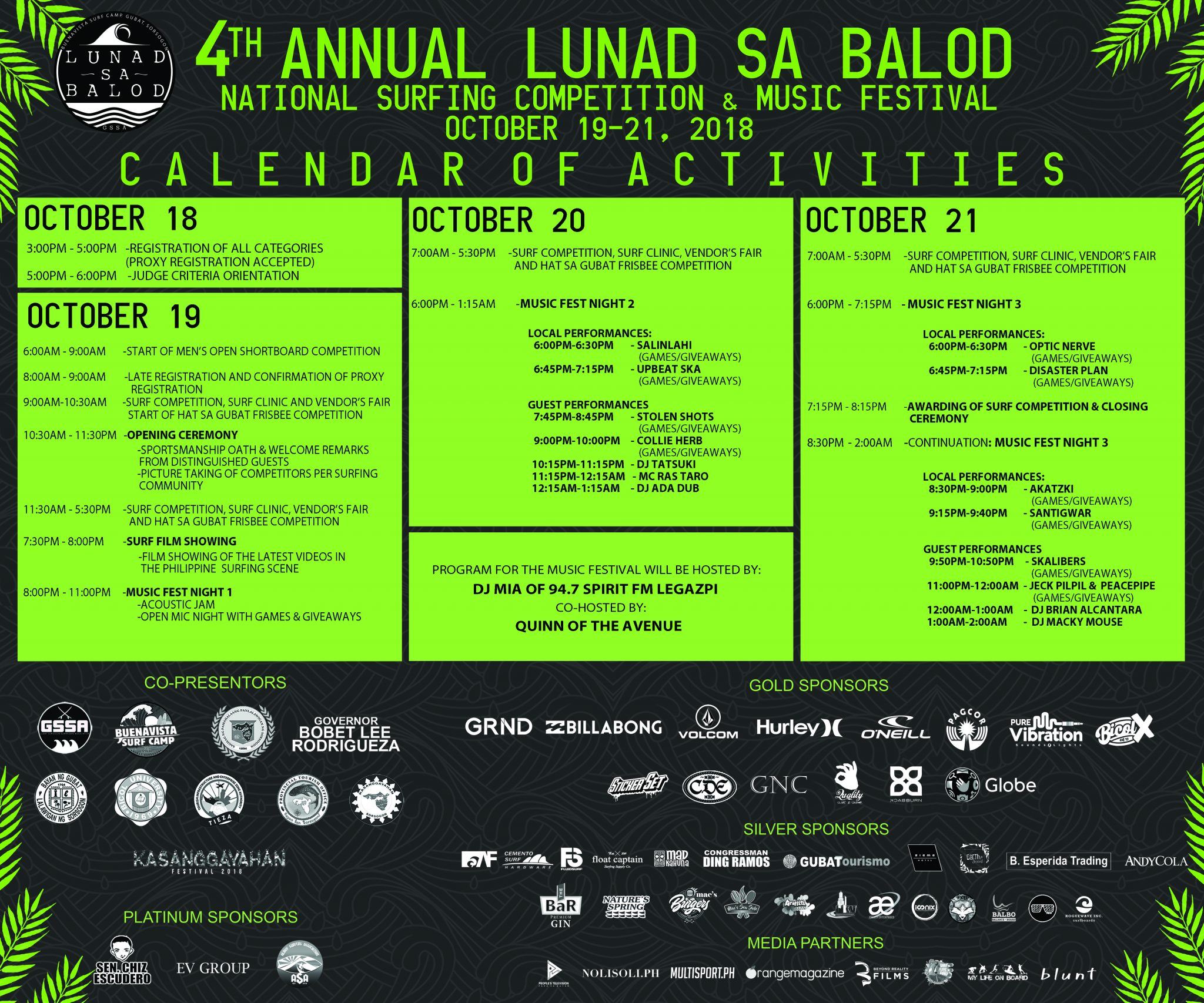 Lunad sa Balod also holds a big music festival