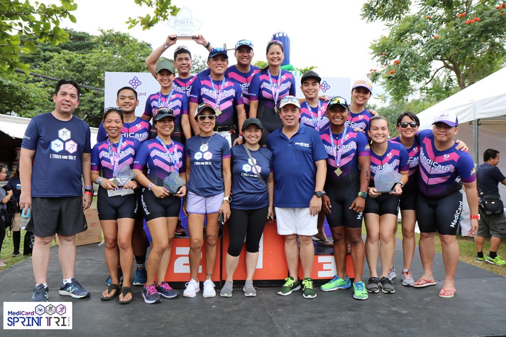 MediCard Sprint Triathlon participants