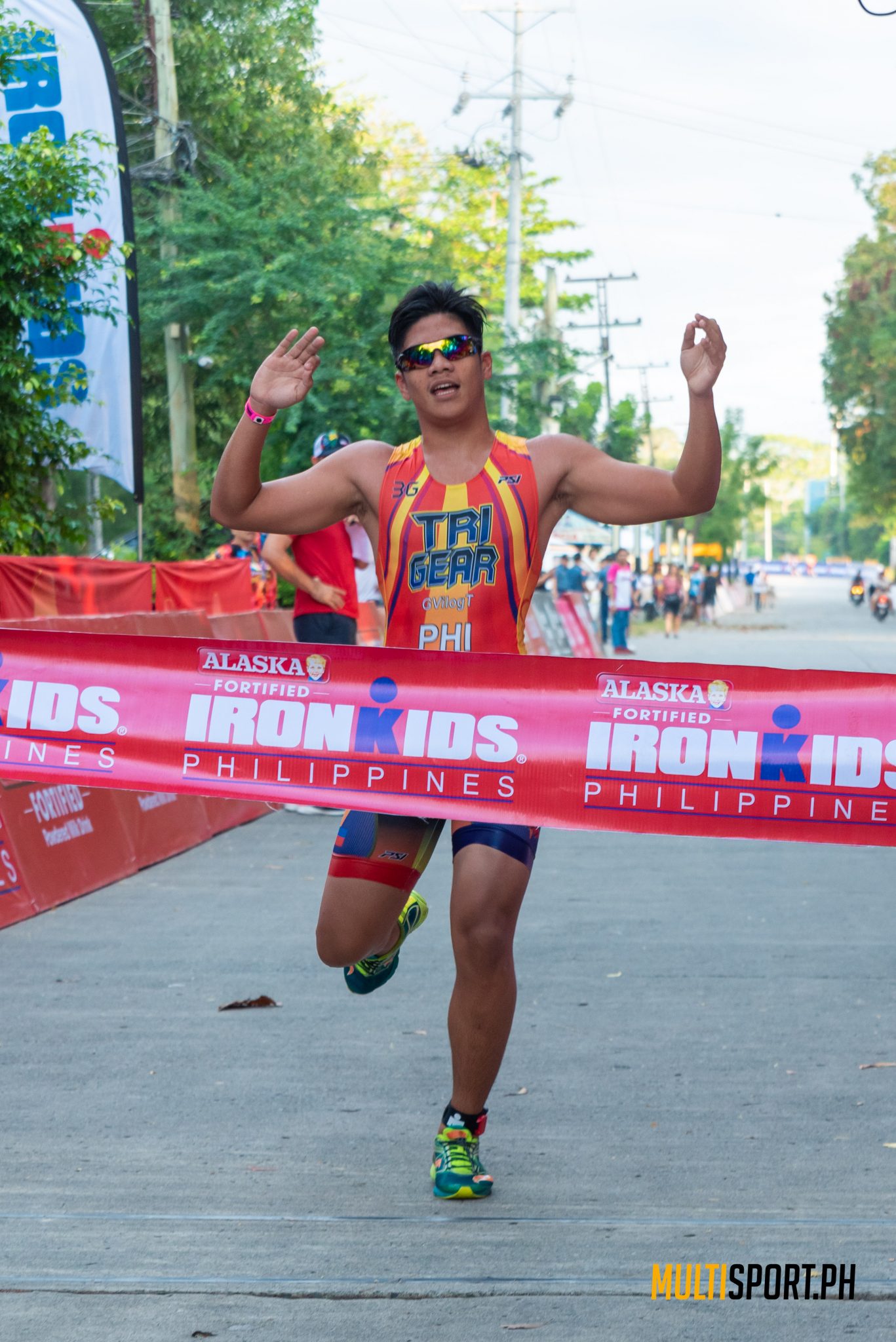 Zedrick James Borja came in third at the Alaska IronKids male division