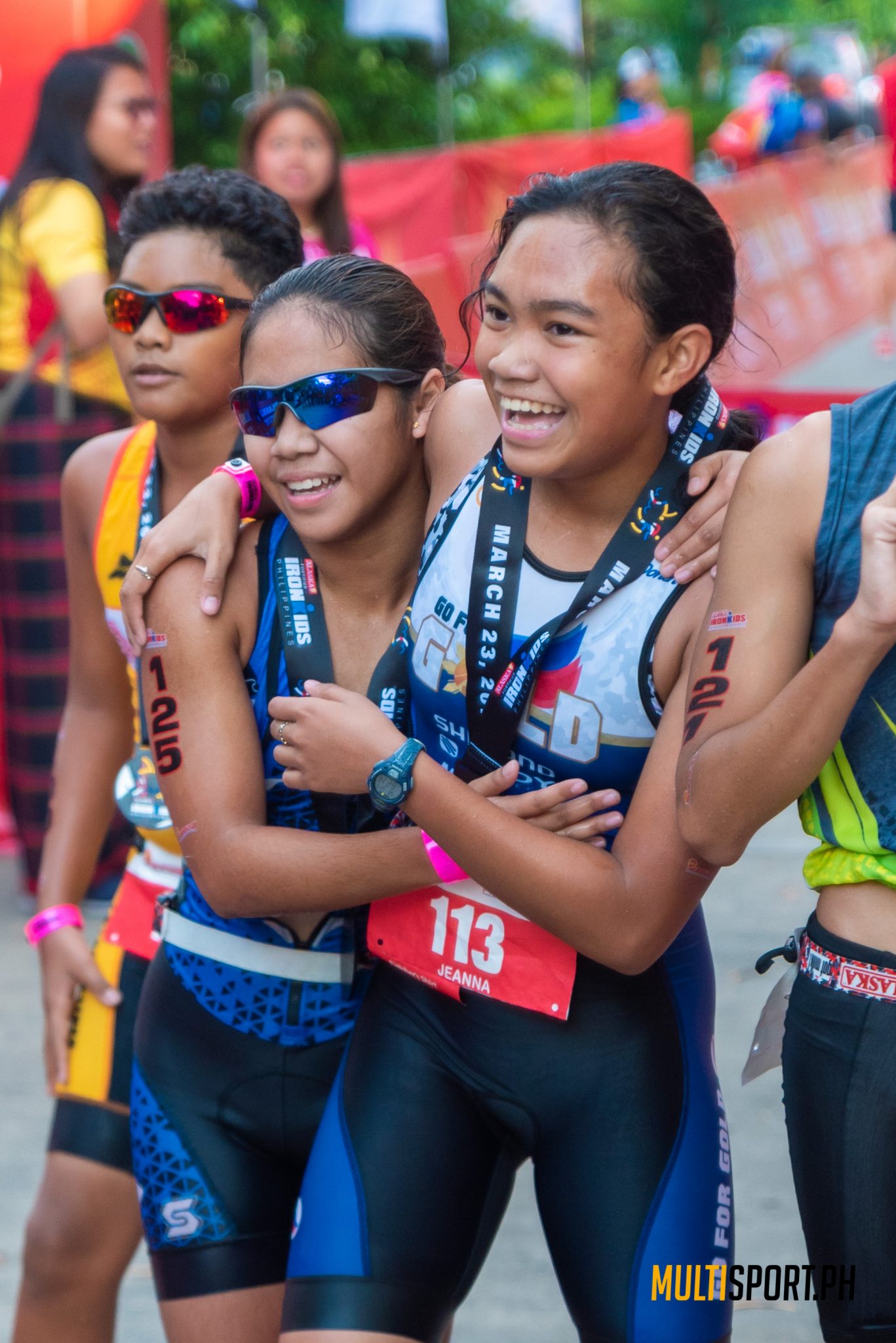 The atmosphere at this year's IronKids race was far more serene compared with previous editions