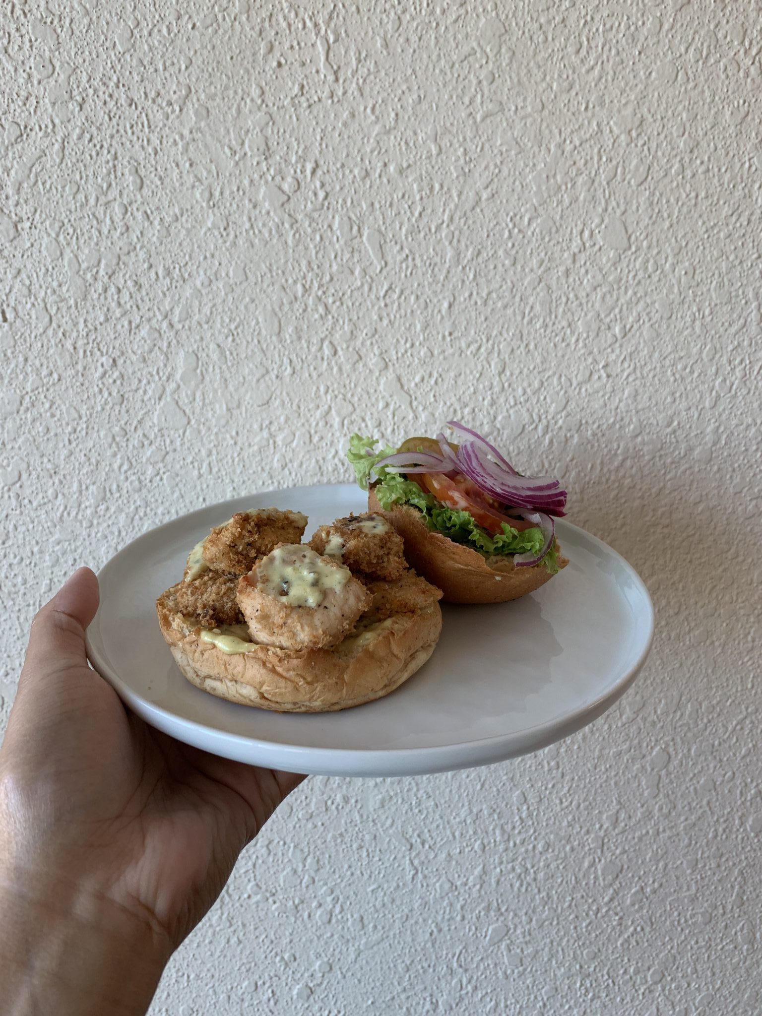 Pickle Healthy Delivery's Cajun chicken sandwich