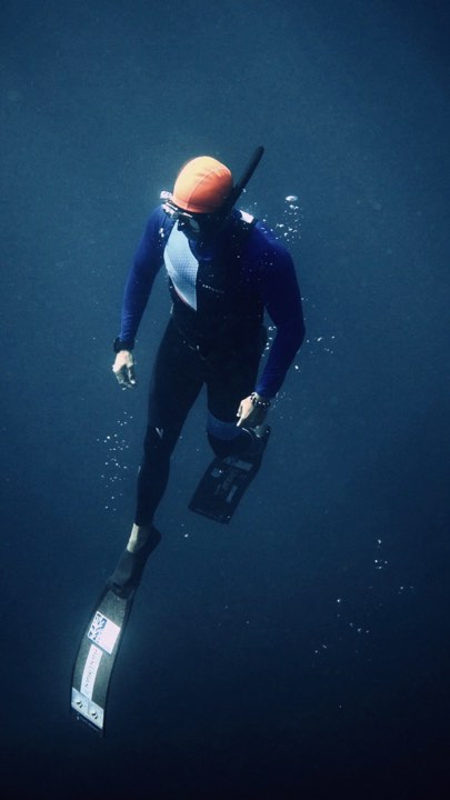 Bobbit Suntay on one of his freediving sessions