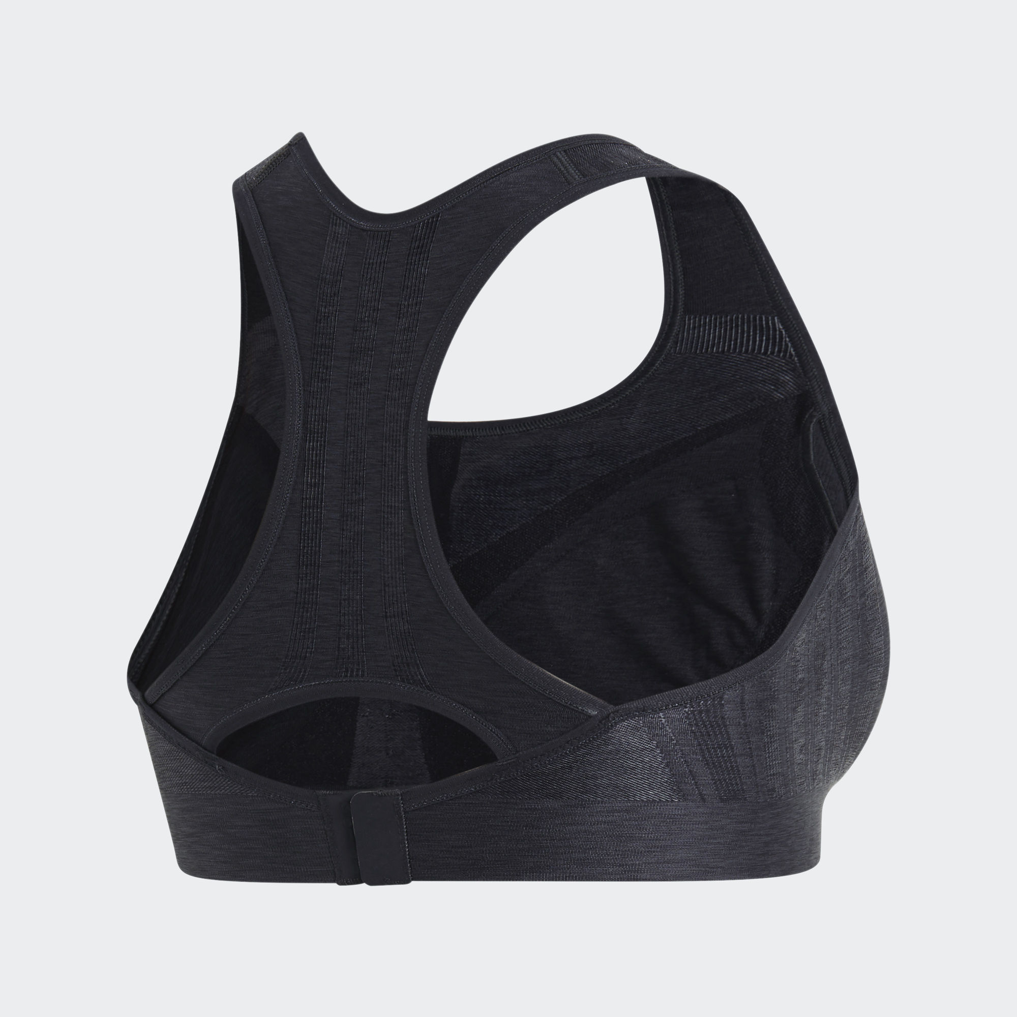 The Adidas Primeknit sports bra is made of a soft and absorbent nylon yarn engineered to give the perfect fit