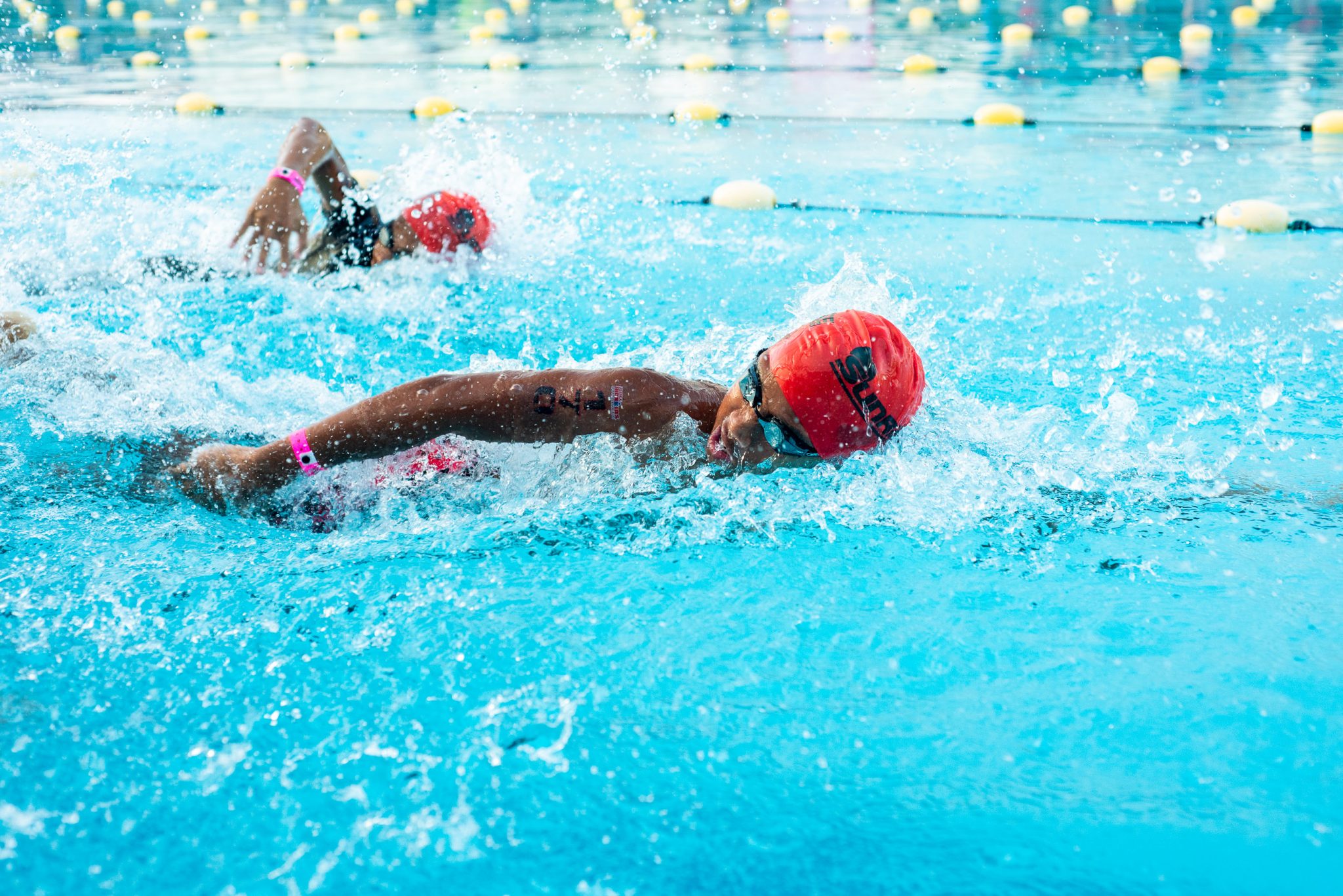 Competitors in the 13-14 age group had to complete a 400-meter swim followed by a three-kilometer run in the Alaska IronKids race