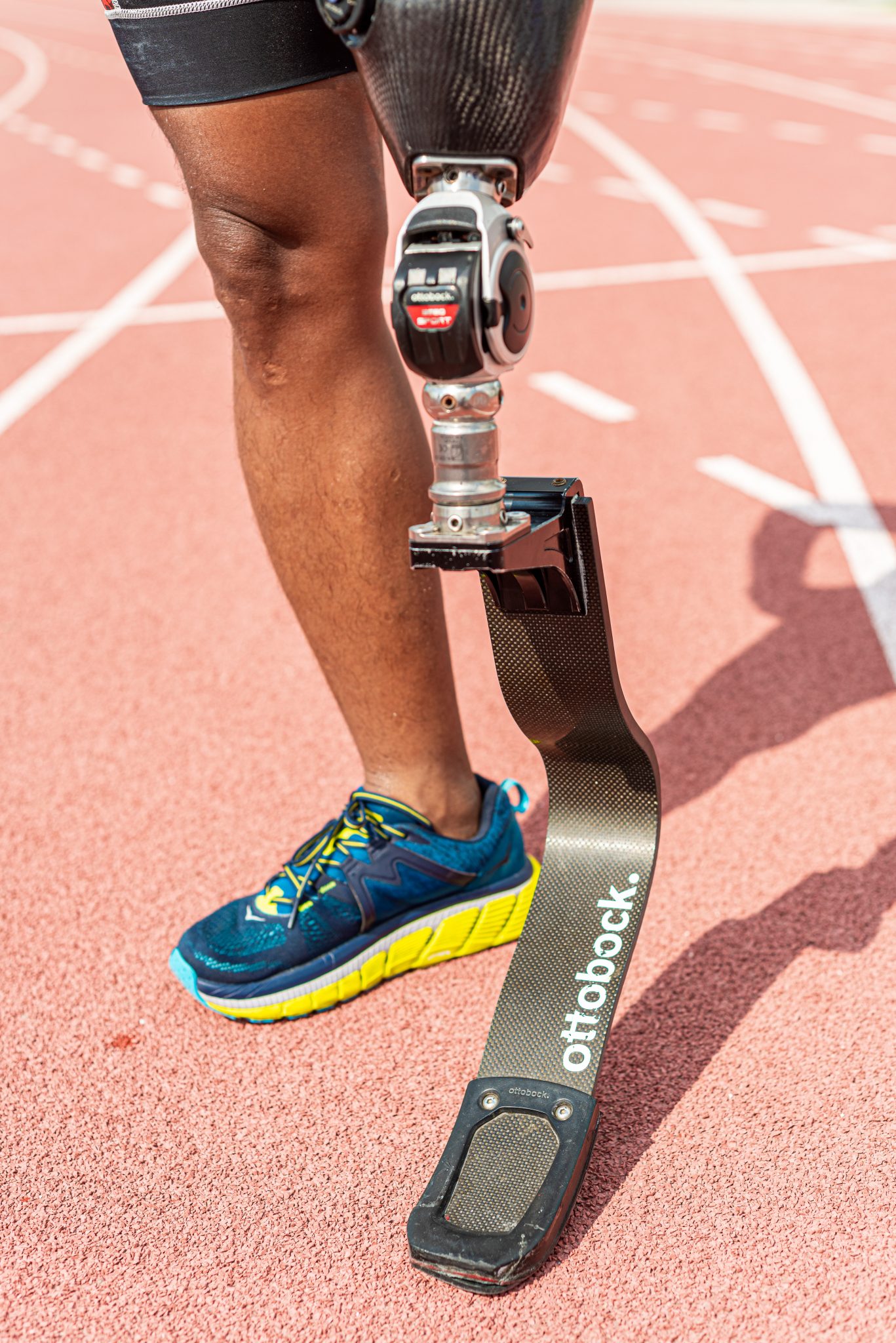 It took Manny Lobrigo a long time to get used to running with a running blade