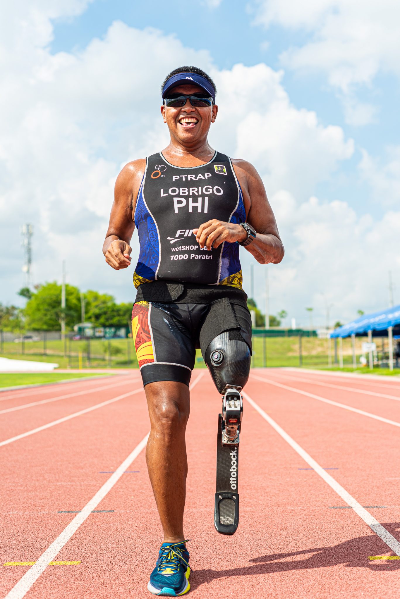 The 44-year-old paratriathlete is also affiliated with Tri Marikina