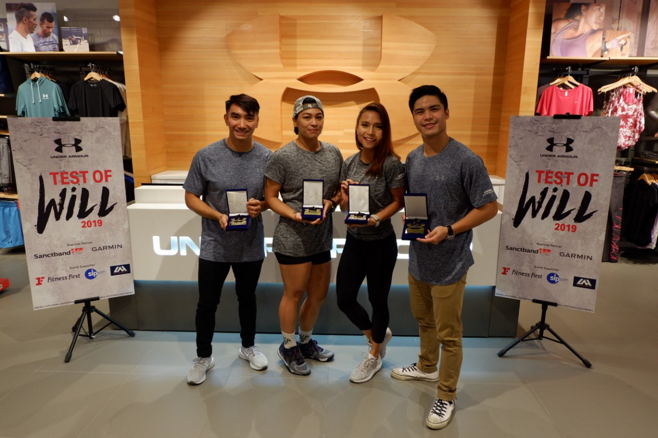 The winners of the Under Armour Test of Will challenge