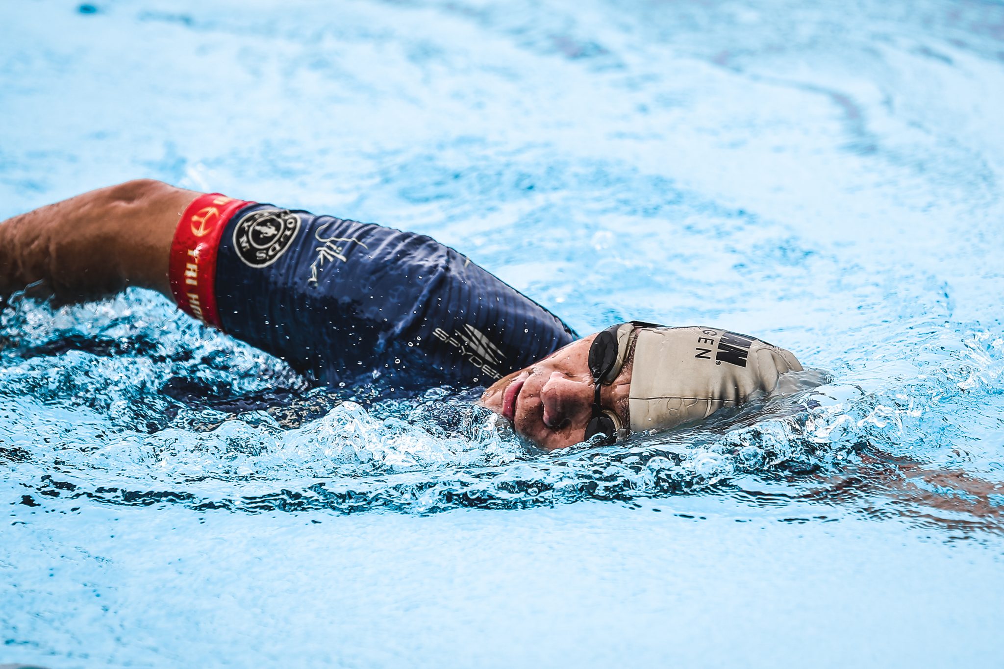 Watching him swim doesn't give any indication that he had suffered a terrible rotator cuff injury