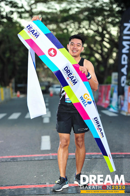 Jey Yayong recently completed The Bull Runner Dream Marathon