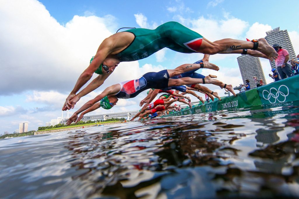 The chaotic start to the race didn't dampen Blummenfelt's historic win in Tokyo