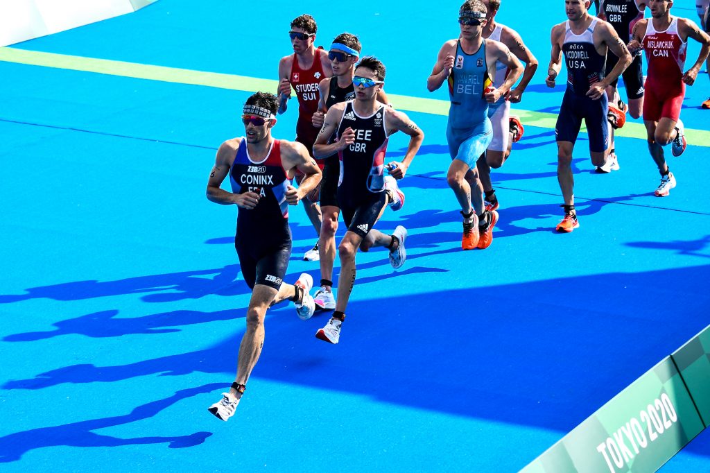 Blummenfelt raced to lead the pack despite the heat and humidity at this year's Games