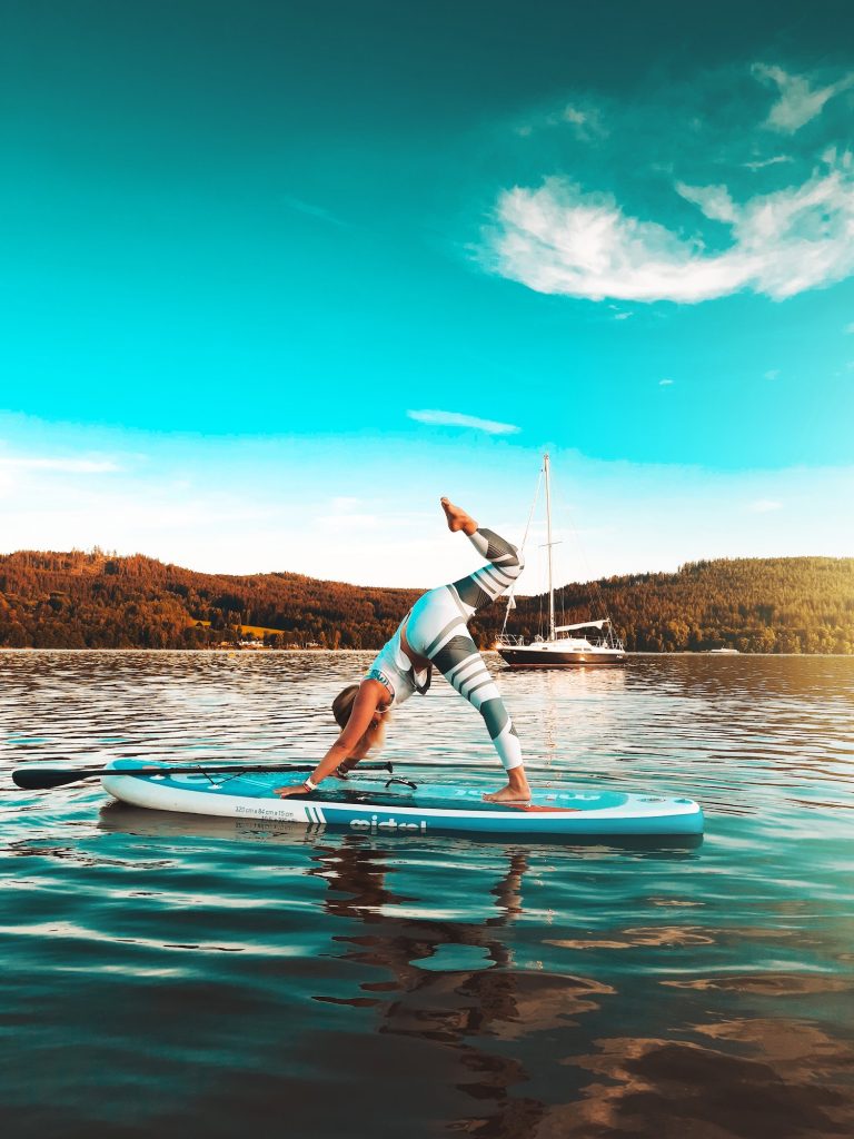 Talk about taking it to the next level: Stand-up paddleboards are also sometimes used for activities like fishing and yoga