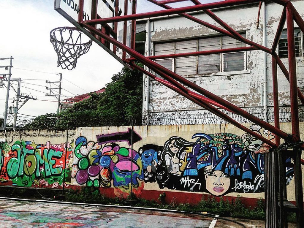 This street basketball court in Intramuros gives players an aesthetic environment to operate their ball-handling skills at