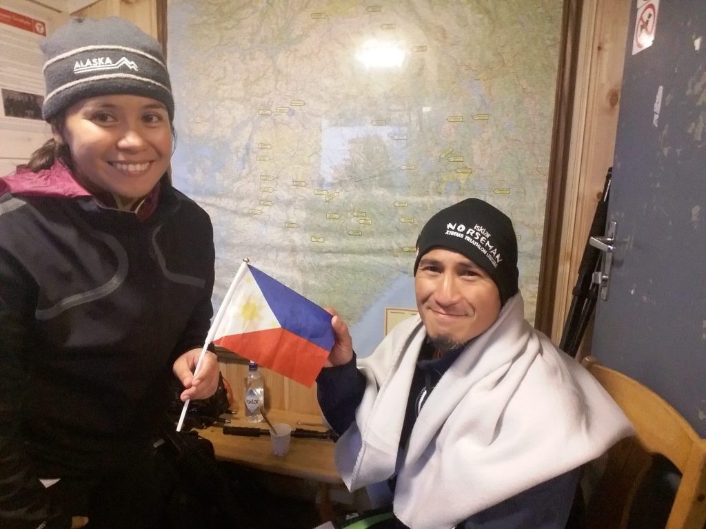 Omar Paredes with wife Laarni who a year later became the first Filipino to finish Norseman Xtreme