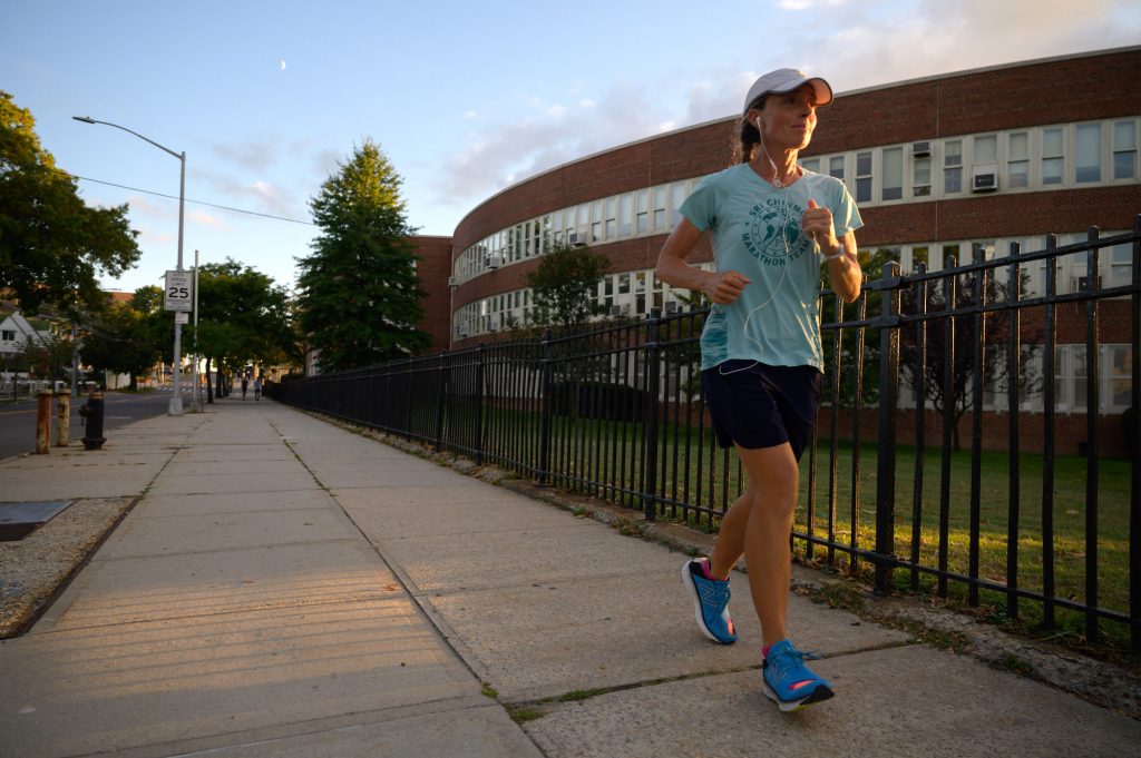 Harita Davies of New Zealand is the only woman this year who is attempting to conquer all 3,100 miles of the Self-Transcendence Race