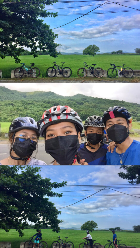 This is me with my two siblings and my "adopted" sister (center) during one of our rides to Jala-Jala, Rizal