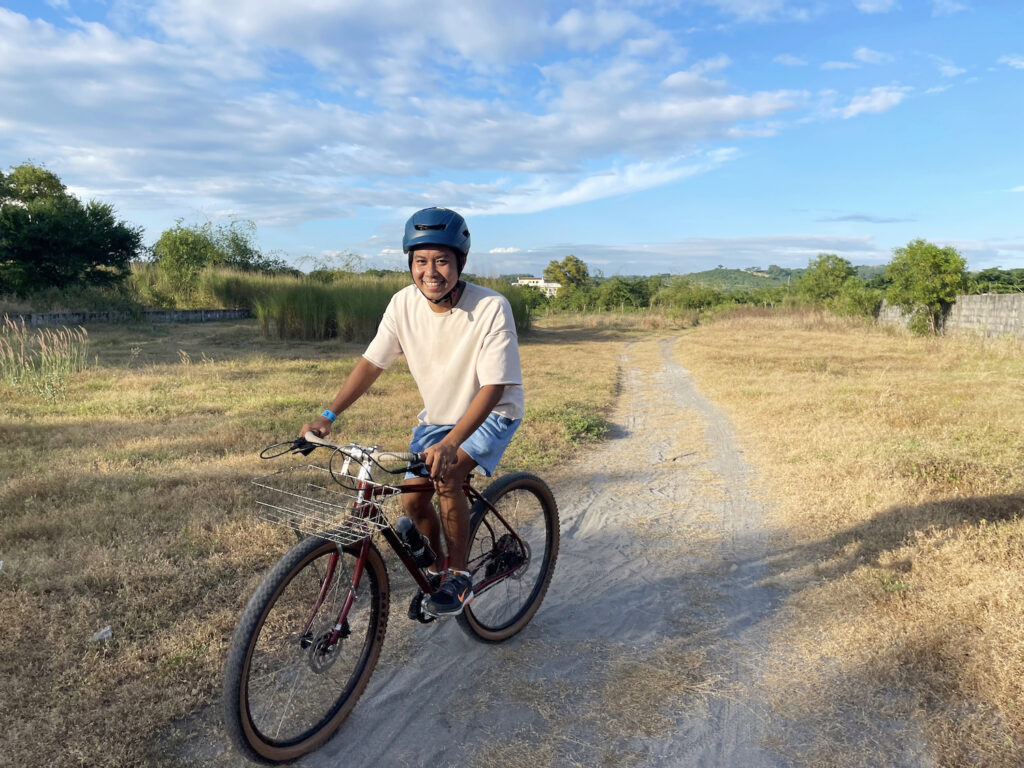 First Bike Ride's Lester Babiera pedals around Morong, Bataan